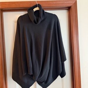 a new day Charcoal Cowl Neck Poncho Sweater